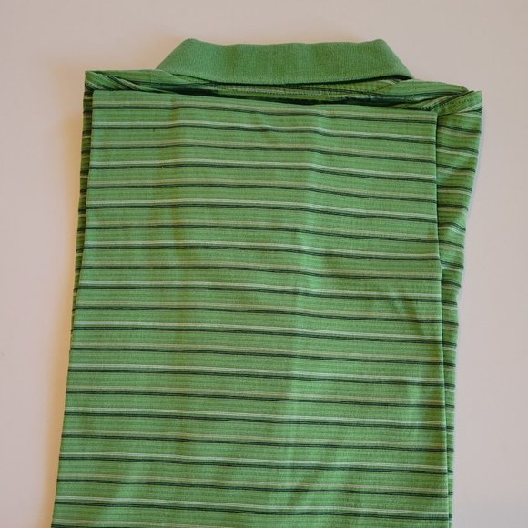 Pinehurst 1895 Man's Green Stripe Golf Shirt - Size L. EEUC. - Picture 6 of 8
